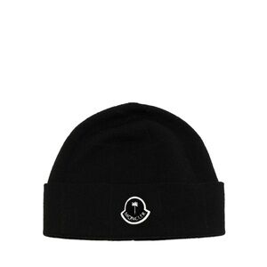 Moncler X Palm Angels Checks Black Knit Hat
